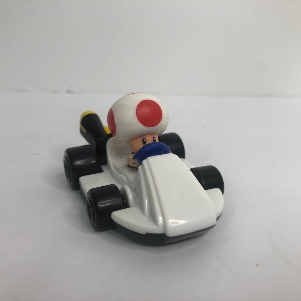 toad mario kart race car mcdonald’s happy meal‎ toy white red 2022
